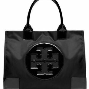 Tory Burch Black Logo Tote